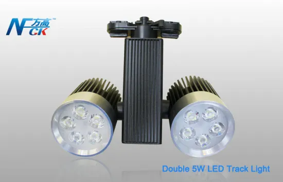 Double Head 700lm 10watt Commercial Led Track Lighting , 120v / 240v Led