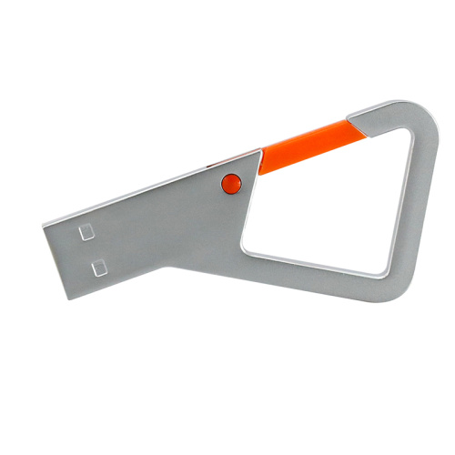 Chiavetta USB in metallo con portachiavi