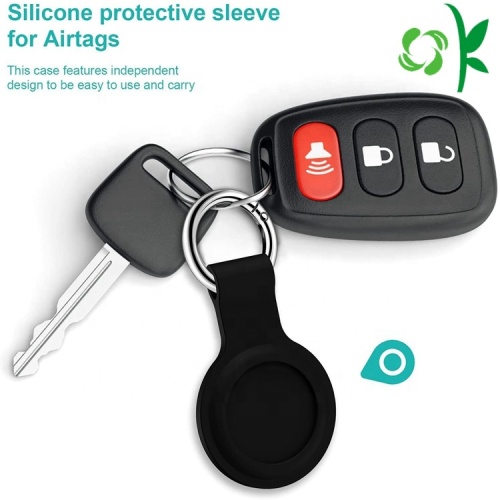 Silicone Anti-Scratch Protective Cover Keychain Ring