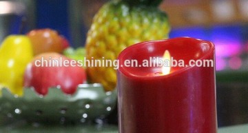Moving wick LED Candle with AA and AAA battery.