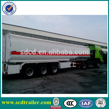 2014 hot! 45000L tri-axle fuel tanker truck trailer Shandong truck aluminum fuel tanks