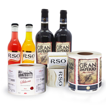 Etiqueta de botella de vino de imprenta de impresión personalizada