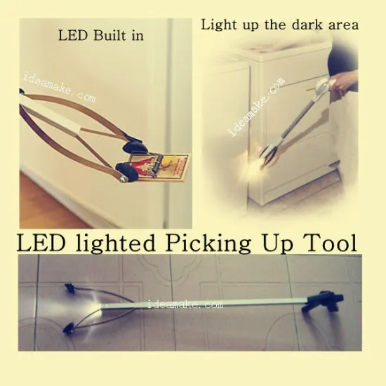 Picking Up Tool with LED Light,garbage Grabber,great for indoor or out