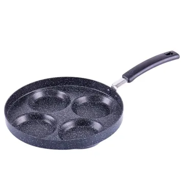 Swedish Pancake, Crepe, and Multi-Egg Non-Stick Frying Pan: Aluminum 4-Cup Capacity