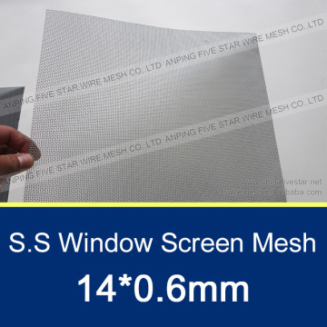 14*0.6mm Stainless Steel Mosquito Netting 1000*2400mm