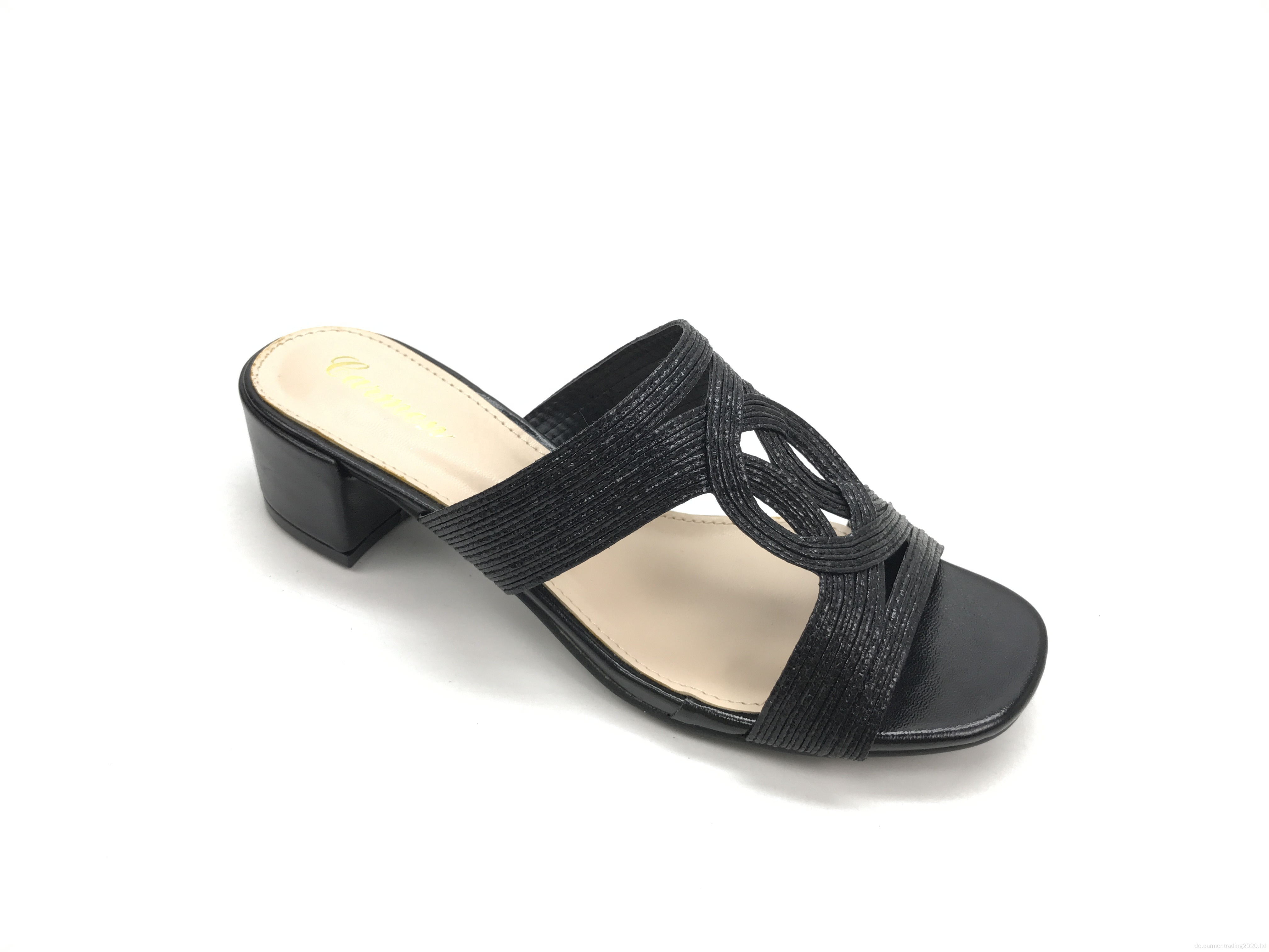 Modedame gewebte Streifen Sandalen