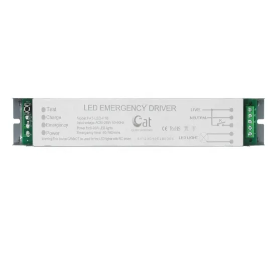 Metal Emergency LED Driver with 85-265V Input and 90-180 Min Backup
