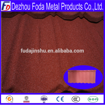 supply South Sudan blue classic stone coated steel roof tiles