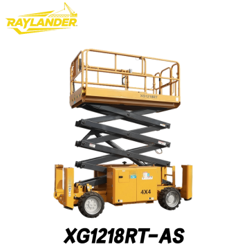 XG1218RT-AS Ножничный подъемник для пересеченной местности с двигателем