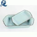 Bakeware retangular de porcelana Phnom Penh irregular