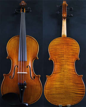 Hand Varnish Flame Violin (MV002-1)