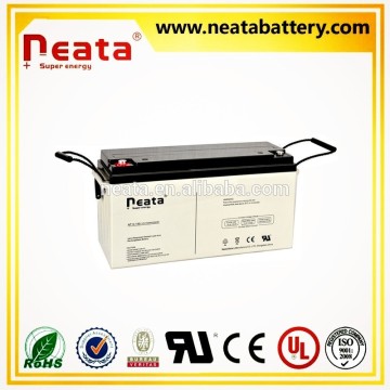 NEATA the high quality 12V 150AH GEL battery for solar power system in china supplier