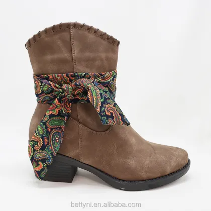 Winter Women's Genuine Leather Cowboy Boots