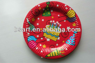 christmas Party fashionable decoration paper plates