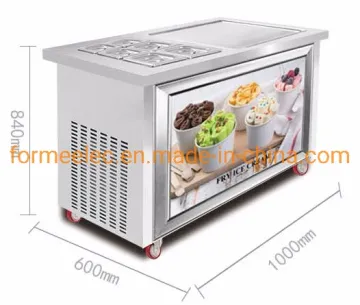 50cm Square Pan Ice Cream Roller Ice Cream Machine Fry Ice Cream Maker