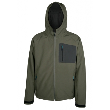 Durable Microporous Softshell Jacket: Hiking Waterproof Breathable Jacket Without Hood