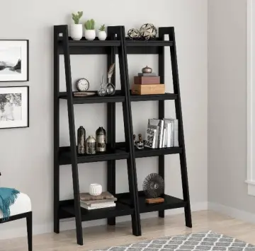 Buy Popular Black 4 Ladder Modern Bookshelf Online