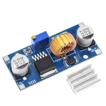 TZT 5A XL4015 DC-DC Adjustable Power Supply Module with Heat Sink