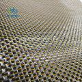 Hybird glitter gold carbon fiber fabric for cars