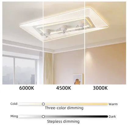 Modern Ceiling Fan with LED Light - Fandelier Ceiling Fan Light