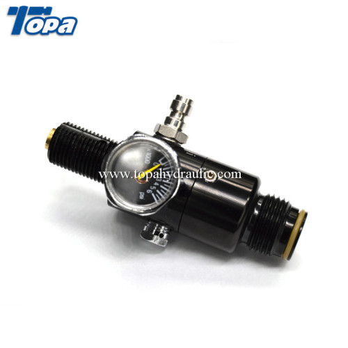 Scuba air pressure gas regulator co2 valve adaptor