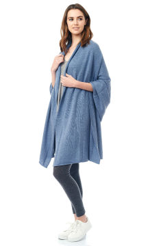 Wrap de voyage en tricot jersey uni