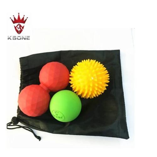 Pijat ganda bola lacrosse spiky untuk kaki