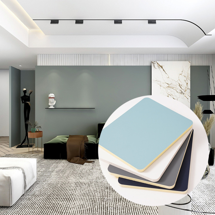 Sơn không thấm nước miễn phí trang trí bảng tường PVC Panel Wood Veneer Tường tường