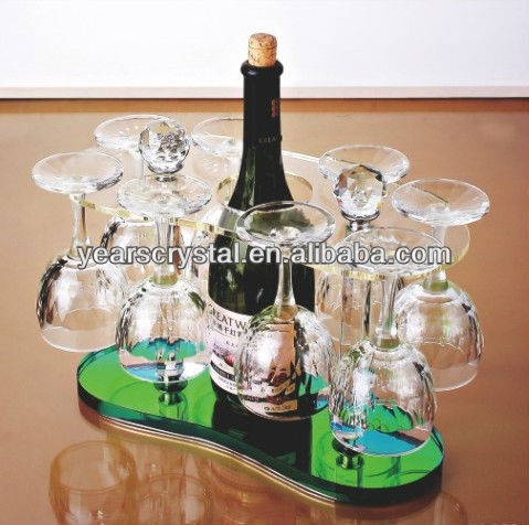 Executive crystal glass wine rack for wineglass holder(R-1452