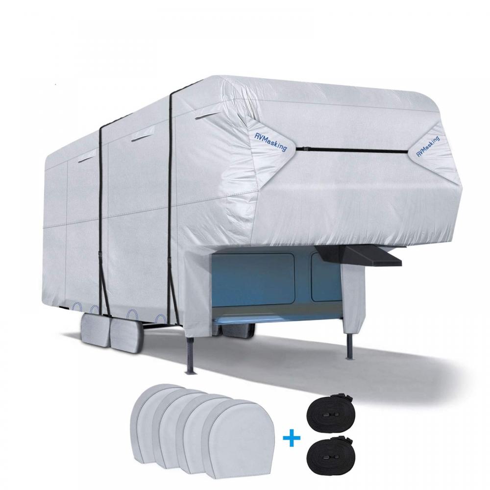 022 Nytt rip-stop 5th Wheel Windproof Camper Cover