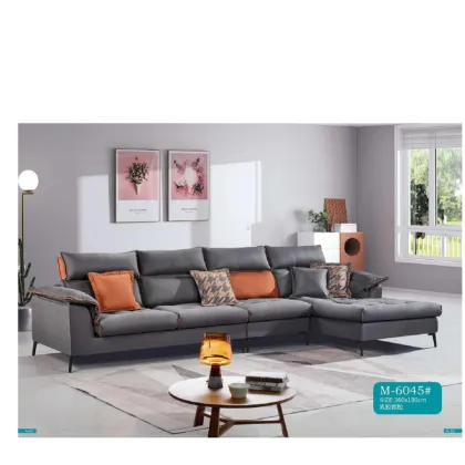 360CM L-Shaped Technology Cloth Latex Particle Modular Sofa Set