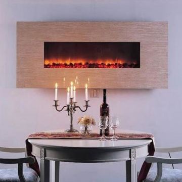 Decoración de la sala de estar asequible chimeneas eléctricas con efectos de llama