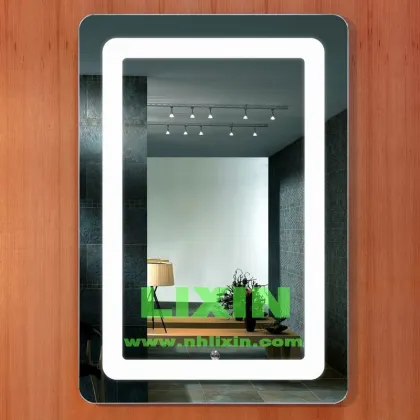 Factory direct LIXIN backlit mirror with touch switch mp3 blue tooth touch switch