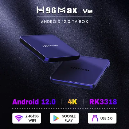 H96 Max V12 Android Network Set-Top Box with DLNA/Miracast/AirPlay Support
