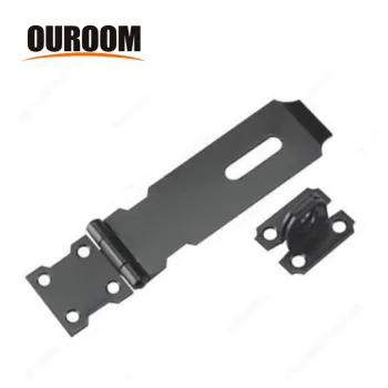Wholesale Heavy Duty Black Box Iron Padlocks: 3.5", 4.16", and 6" Security Hasp and Staple Locks