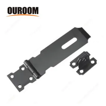 Wholesale Heavy Duty Black Box Iron Padlocks: 3.5", 4.16", and 6" Security Hasp and Staple Locks