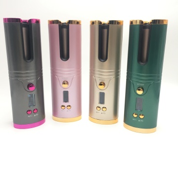 Rotations-USB-Lade-Glatteisen-LCD-Lockenwickler