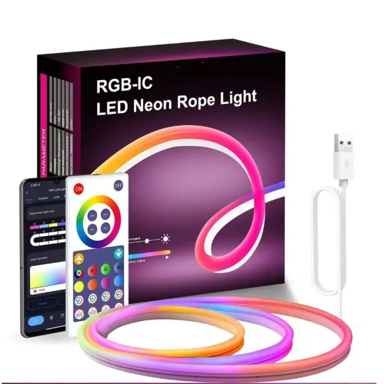 Waterproof DC24V Smart WiFi Flexible LED Strip Light Set with Remote Control - Color Changeable 5M