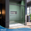 Sally Matt Black Sliding Strip ducha enmarcada de la puerta