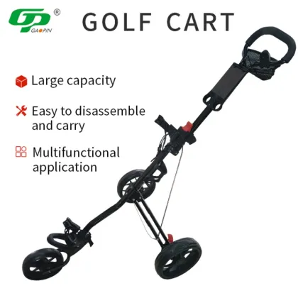 Golf Trolley With Bag Aluminum Golf Push Trolley