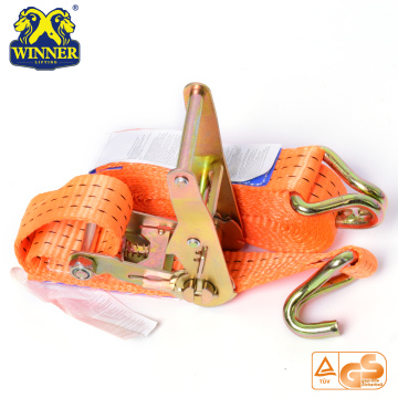 100% Polyester webbing Ratchet Tie Down Strap Cargo Lashing Strap Belt