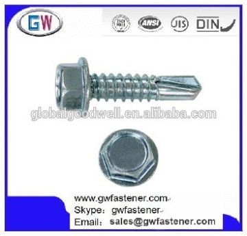 Zinc Plated Hex Washer Head Tek Screw