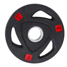 Rubber Coated Cast Iron Weight Lifting Dumbbell Plate