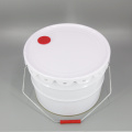 Tinplate Paint Metal Bucket With Plastic Spout Cap