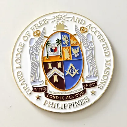 Custom Masonic Lodge Emblems: 3 Inch Grand Lodge of F & AM Lord Emblem for Mason Car Decals in Philippines