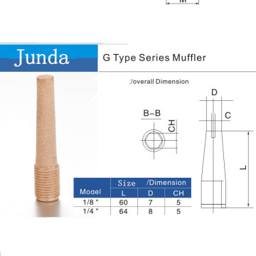 G Sintered Bronzefilterelement vom Typ Muffer