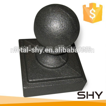 Cheap Round Decorative Ornamental Galvanized Wrought Iron Metal Fence Post Caps