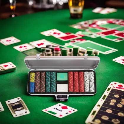 Custom Luxury Monte Carlo Poker Chip Set with Acrylic Box