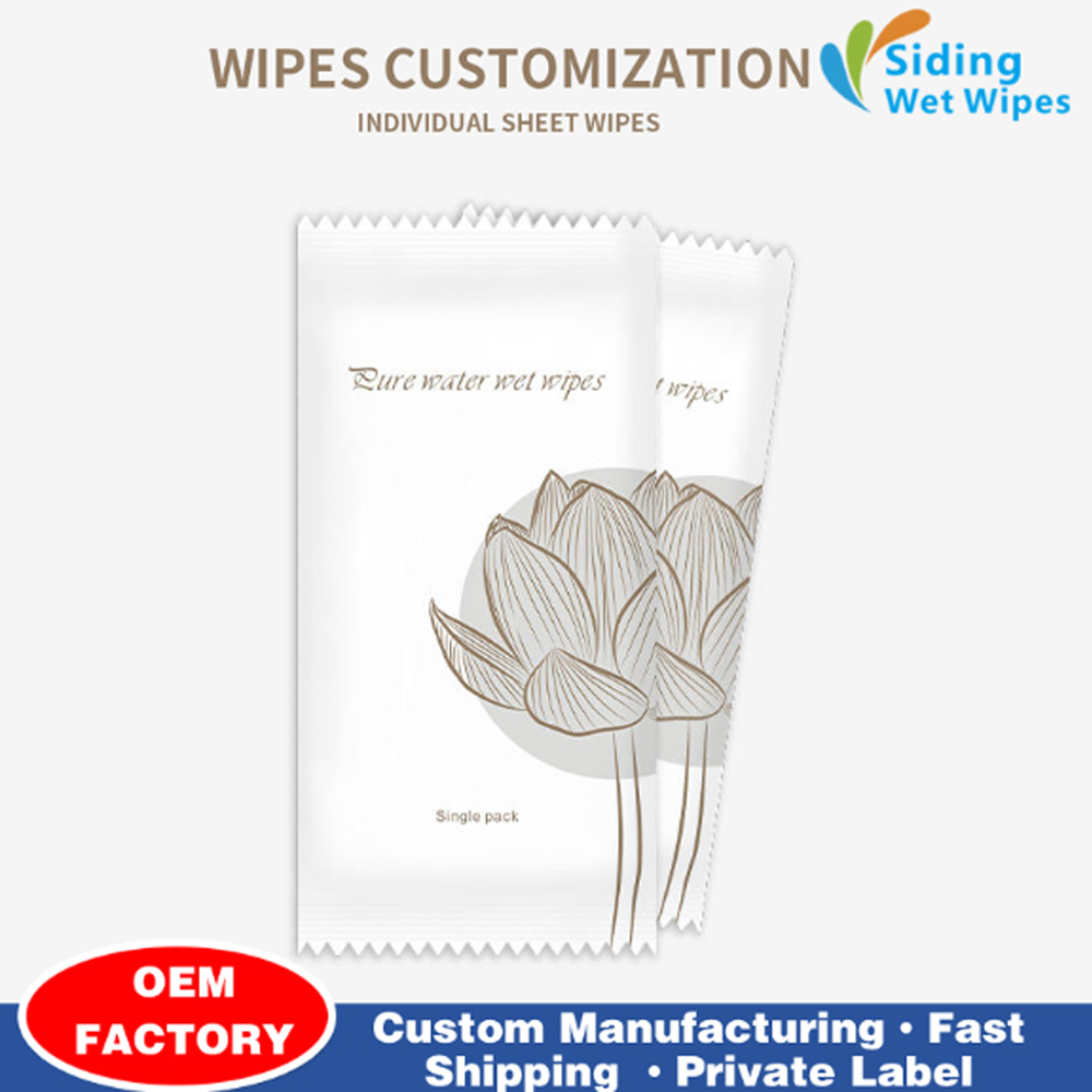 Khăn lau ướt phục vụ tùy chỉnh để sử dụng một lần