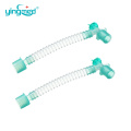 flexible extension corrugated tube medical catheter mount